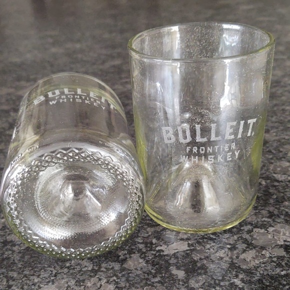 2 BULLEIT FRONTIER WHISKEY GLASSES - Picture 2 of 2